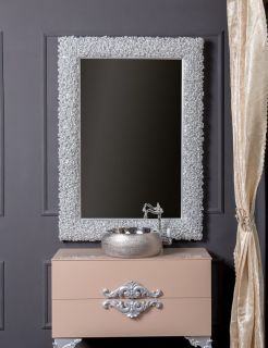 Зеркало Boheme Rose серебро 547